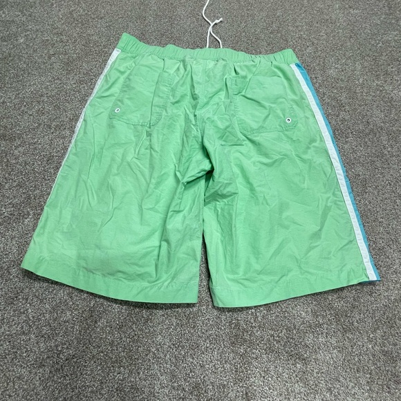 LACOSTE Mens Green Swim Trunks size 7 w/ Spell Out Sides and Logo 35W beach - Picture 2 of 11